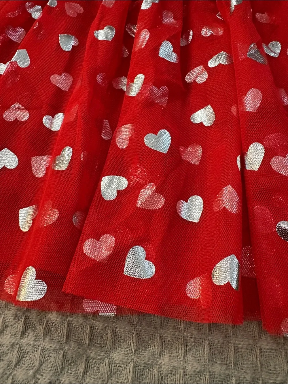 okie dokie Red Heart Tulle Dress